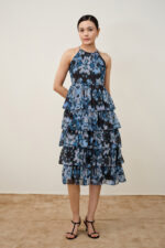 Aerin Abstract Print Tiered Dress - Image 8