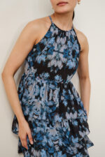 Aerin Abstract Print Tiered Dress - Image 4