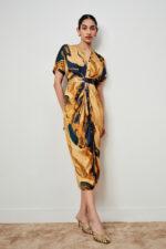 Mae Abstract Print Modal Dress