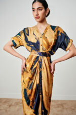 Mae Abstract Print Modal Dress - Image 3