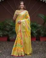 Multicoloured Silk Woven Saree