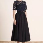 Navy Allure Crop Top