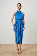 Pacific Blue Drape Dress