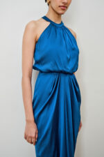Pacific Blue Drape Dress - Image 4
