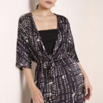 Printed Monochrome Modal Satin Jumpsuit