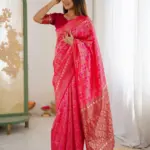 Red Silk Woven Banarasi Saree