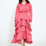 Rose Petal Cascade Dress